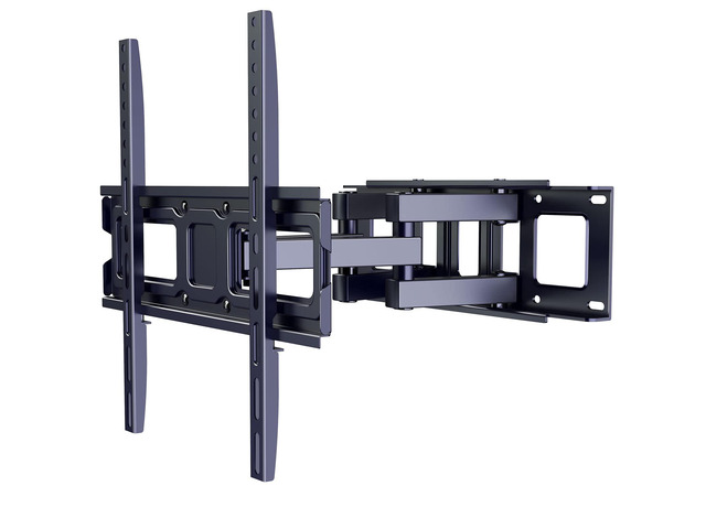 Full Motion TV Wall Mount Bracket, Dual Articulating Swivel Extension Arm for Most 26-55 Inch LED, LCD, OLED Flat Curved TVs with Max VESA...