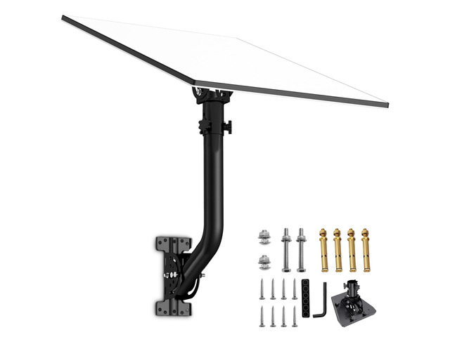Starlink Standard Gen 3/4/4X Wall Mount, Adjustable Tilt Aluminum Alloy Adapter, Heavy Duty Pivot Roof Mounting Kit for Standard Gen 3/4/4X Dish