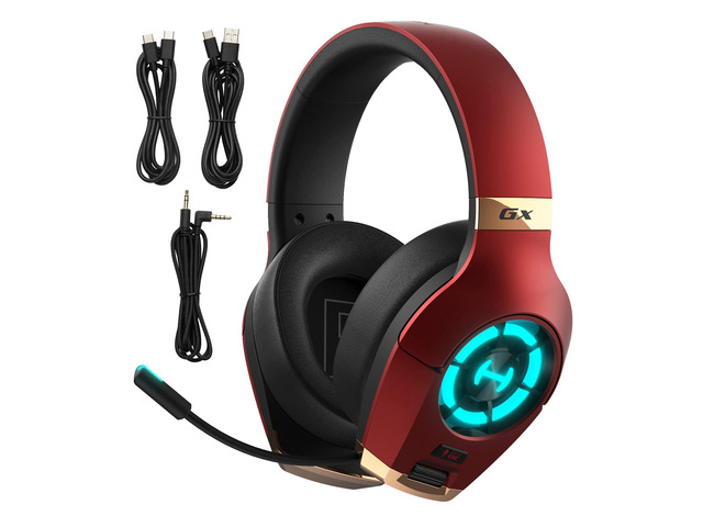Hecate GX Hi-Res Gaming Headset for PS4/ PS5/ PC/Switch/Xbox Gamepad - USB/Type-C/3.5mm Wired Gaming Headphones with Microphone RGB Lighting - ENC...