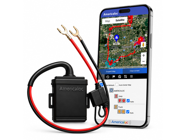 Wired GPS Tracker for Vehicles, Easy to Install (1240V), Affordable Flat-Rate Plan