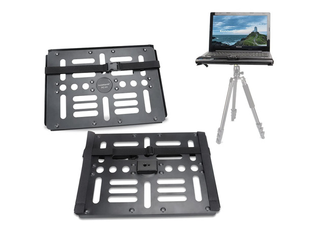Laptop Notebook Pallet Projector Tray Holder with 1/4' & 3/8' Threads, Arca Swiss Plate for Tripod Stand Mount Use in Stage Meeting Rooms Lecture...