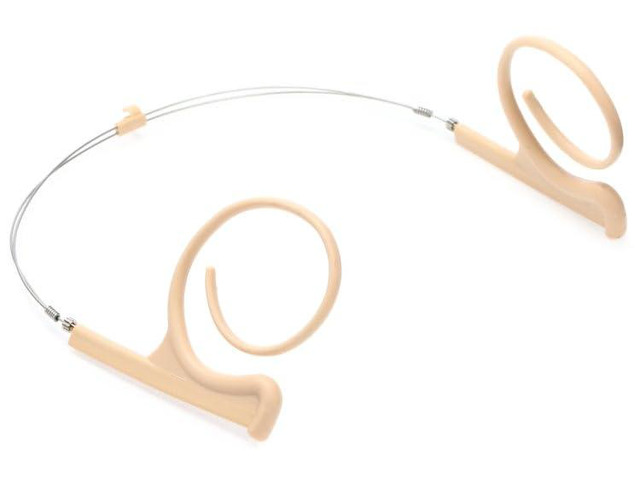 HE2F12 Replacement Dual Earhook for Flex Headset Microphones - Beige