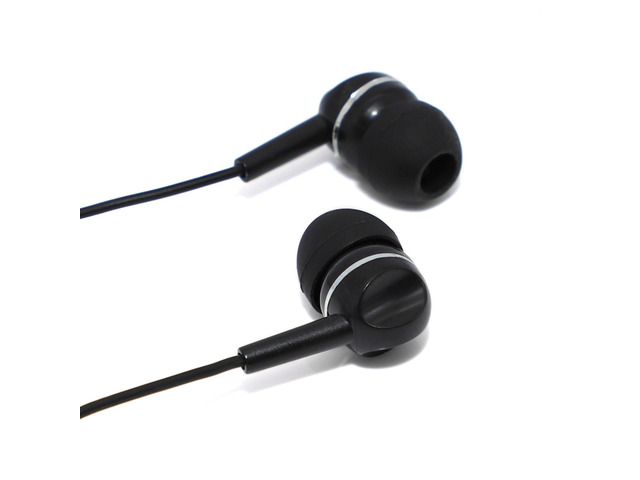 Products Bulk Disposable AE-205 Stereo Earbuds with 3.5mm Plug, Eco-Friendly Packaging with Hang Hole (100 Pack)