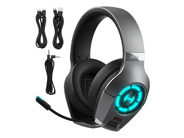 Hecate GX Hi-Res Gaming Headset for PS4/ PS5/ PC/Switch/Xbox Gamepad - USB/Type-C/3.5mm Wired Gaming Headphones with Microphone RGB Lighting - ENC...