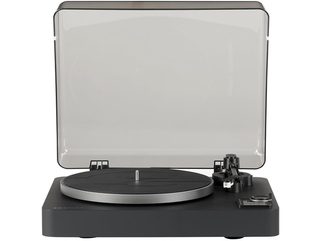 C300A-BK Fully Automatic Turntable Record Player, Black Belt-Drive, Bluetooth