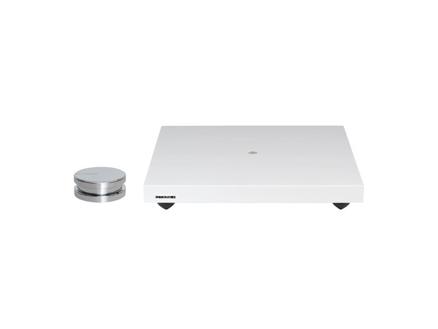 Turntable Isolation Base Anti-Vibration Wood Platform and HiFi Vinyl Record Weight Stabilizer - Piano White