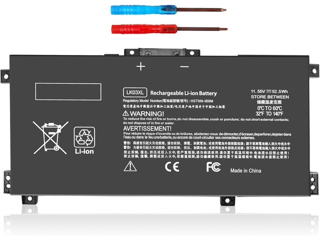 LK03XL 52.5Wh Laptop Battery Compatible with HP Envy x360 15-bp 15-bq 15-cn 15m-bp 15m-bq 15m-cn and Envy 17-ae 17m-ae Series, Compatible with...