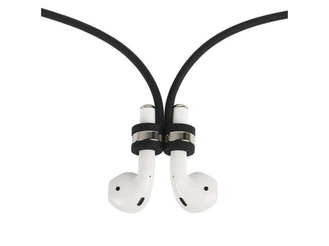 earphone Strap 360° Magnetic Super Strong Cord Anti-Lost Leash Sports String - Accessories for Airpods PRO/2/1 (Black)