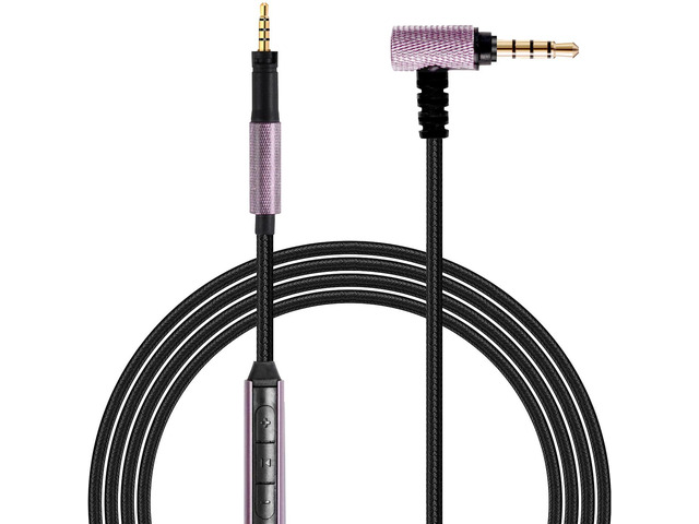Audio Cable Compatible with Sennheiser Momentum 4 Momentum 3 Momentum 2.0 HD450BT PXC550 HD400S Headphones in-line Mic Control Headphone Cord for...