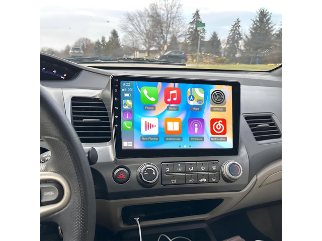 10inch Car Stereo Radio Compatible for Honda Civic 2006 2007 2008 2009 2010 2011, Android 14 Touchscreen Car Radio with Carplay Android Auto GPS...