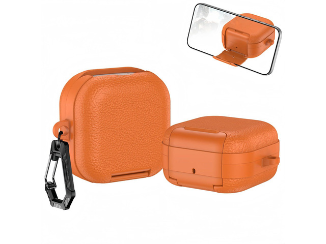 Case for Samsung Galaxy Buds 4 & Galaxy Buds 4 Pro (2026),Case Compatible with Samsung Buds 4 / Buds 4 Pro,Leather Texture Earbud Cover with...