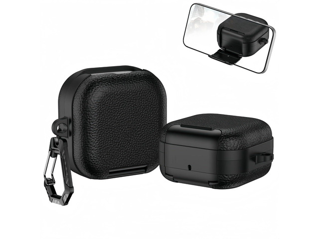 Case for Samsung Galaxy Buds 4 & Galaxy Buds 4 Pro (2026),Case Compatible with Samsung Buds 4 / Buds 4 Pro,Leather Texture Earbud Cover with...