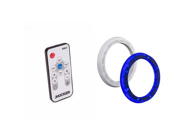 51KLSR88 8.8-to-8 in Marine Adapter & LED Remote Bundle 8.8-inch to 8-inch LED adapter ring for marine speakers with LED remote included