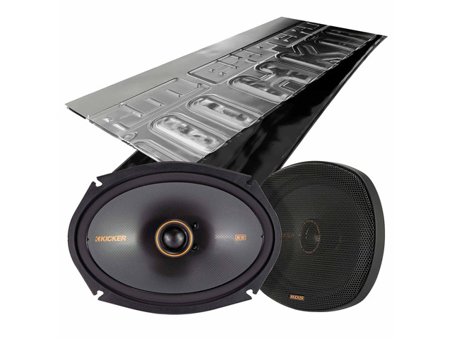 KSC690, KS Series 6x9 2-Way 4 Ohm Coaxial Speakers + Damping Kit Bundle