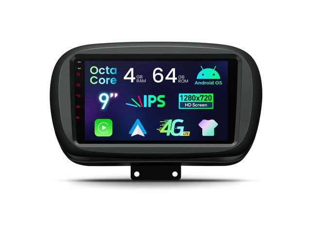 Android 14 Car Stereo for Fiat 500X (2015-2020), 9 IPS Touch Screen Car Radio GPS Navigation Bluetooth Built-in DSP Head Unit Wireless CarPlay...