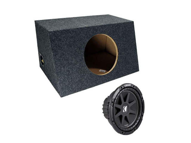 Kicker Bundle Compatible with Universal Vehicle C10 Comp Single 10' Loaded Sub Box Enclosure