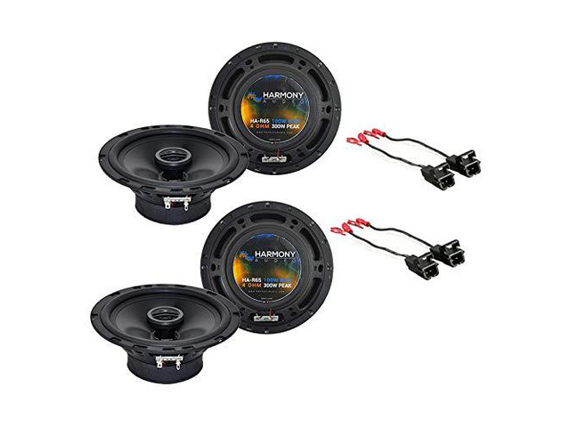 Fits 1993-2002 Chevy Camaro 6.5' Speaker Package with Harness Plug-and-play wiring adapters for 4th gen car fitment, 2 6.5 inch pair replacement...