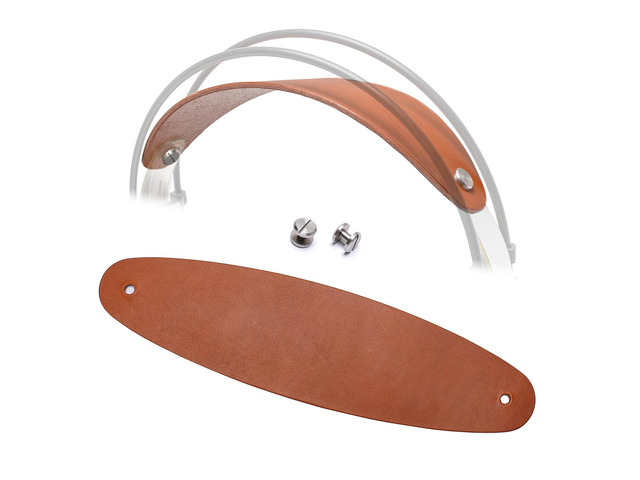 Genuine Leather Headband Strap with Flat Screw Nut Upgrade - Compatible with AKG K701, K702, Q701, Q702, K601, K612, K712 Headphones, Premium...