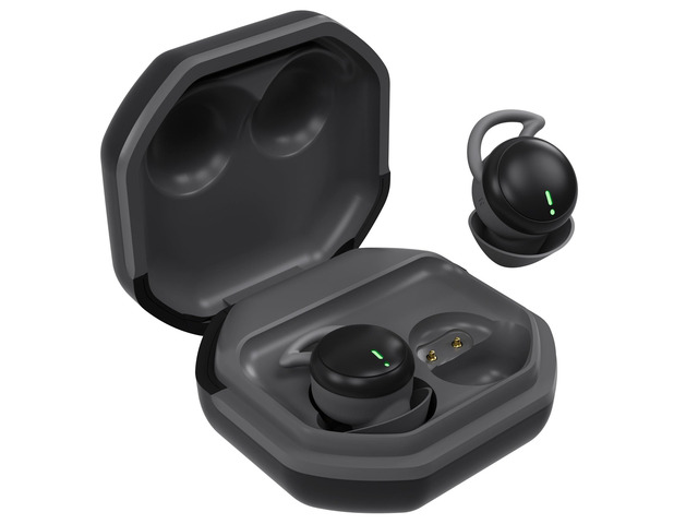 Noise Cancelling Sleep Earbuds, Invisible Mini Ear Plugs for Work, Black Wireless Touch Controls, Silicone, Side Sleeper Design, Bluetooth 5.3...