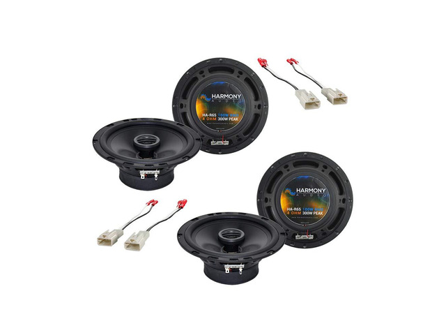Speaker Upgrade with Harness Fits Toyota 4Runner 2003-2009 Complete factory replacement package, plug-and-play wiring kit, clear balanced sound,...