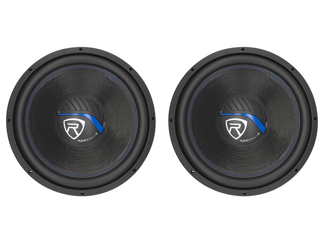 W15K5S2 K5 15' SVC 2-Ohm Car Audio Subwoofer, 2-Pack 2000W Peak / 500W RMS, 2.5' 4-Layer OFC Voice Coil, 60 Oz Magnet, Cast Iron Basket, Foam...