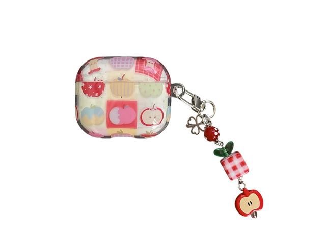 Earphones for Airpods 4 Cover, Cute Protective TPU Cover Fashion Apple Watermelon Pattern Style Compatible with Airpods 4th Generation for Girls...