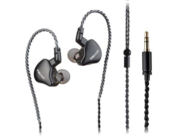 C1 10mm DLC Dynamic Driver IEM - HiFi Wired Earphones, Dual Magnetic Circuit, Deep Bass, Wide Soundstage, Detachable Cable, 3.5mm (Black)