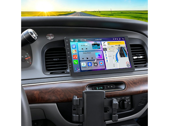 Single Din Car Radio for 2003-2008 Ford Crown Victoria CarPlay Android Auto 9' Singel DIn Touchscreen Car Stereo,1 Din Car Audio Receivers...