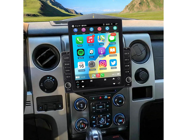 Android 13 Double Din Car Stereo Radio for Ford F-150 2013 2014 with Wireless Carplay Android Auto 9.7 in Touchscreen for Ford F-150 Car Stereo GPS...