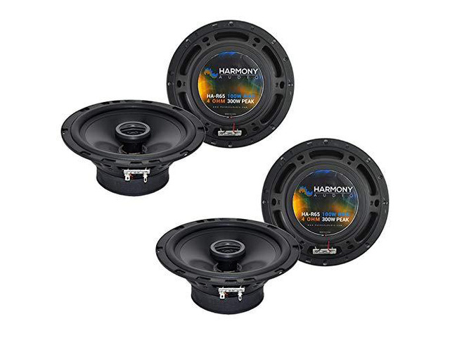 R65 Speaker Upgrade Package Fits Honda Accord 2008-2012 6.5 inch 2-way coaxial pair, complete replacement kit, easy car door install, 300 watt...