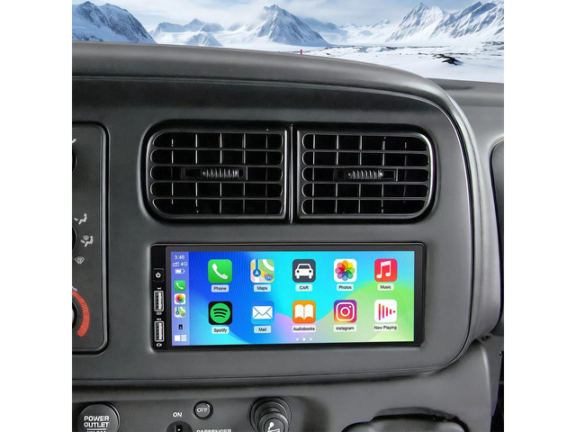 4+64G 6.86' Double Din Car Stereo Radio for Dodge Dakota 1987-2000 Wireless CarPlay Android Auto Bluetooth Touchscreen Head Unit,Android 15...