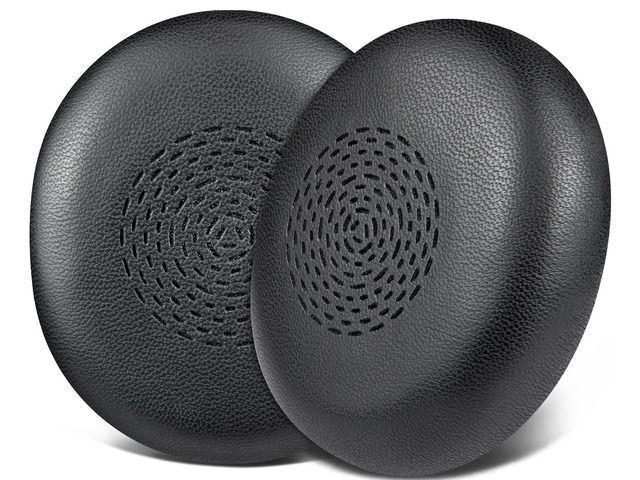 Lambskin Ear Cushions for Jabra Evolve2 75 - Black (Not Fit Evolve 75), Earpads for Evolve2 75 On-ear Headphones