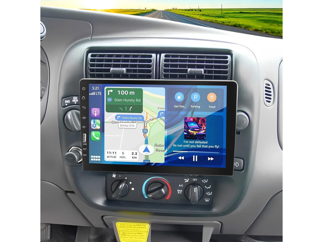 9' Single Din Radio Car Stereo for Ford Ranger 1998-2011 Wireless CarPlay & Android Auto,IPS Touchscreen,1 Din Car Audio Receivers with...