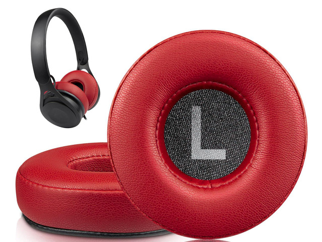 Professional Ear Pads Cushions Replacement for Beats EP Wired On-Ear Headphones, Ear Pads with High-Density Noise Isolation Foam - EP PL Red