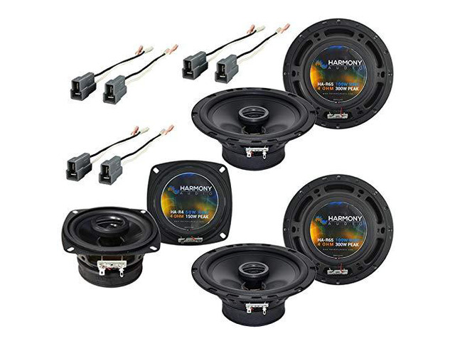 Fits 1997-2004 Mitsubishi Montero Sport Speaker Package Rhythm Series 6.5 Inch and 4 Inch Car Drivers, Direct Factory Replacement, Upgraded...