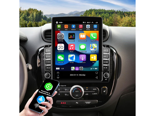 9.7'' Screen Radio for KIA Soul 2014 2015 2016 2017 2018 2019 Stereo Touch Screen Android 15 GPS Navi Head Unit with Wireless Carplay Android...