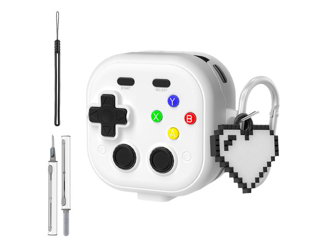 for Samsung Galaxy Buds 4 pro/Buds 4 Case Cover,Cute Cartoon 3D Funny Game Player Design Protective PC+TPU Cover,with Keychain & Lanyard & Cleaner...