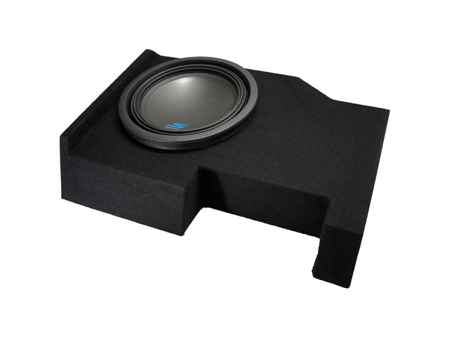 Alpine S-W12D4 Single 12 Sub Box Bundle Fits 14-18 Chevy Silverado Crew Cab 12 inch car audio subwoofer and enclosure package, custom truck bass...