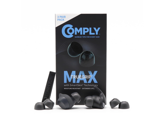 TW-180-A TrueGrip MAX Memory Foam Ear Tips For Samsung Galaxy Buds FE & Beats Powerbeats Fit, Ultimate Comfort, Superior Noise Isolation, Black...