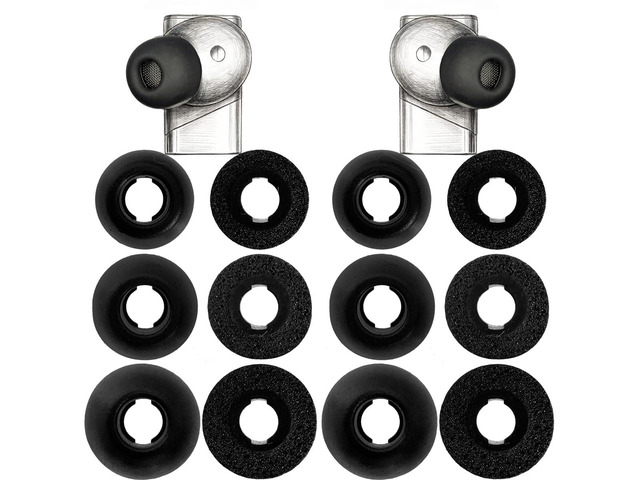 Replacement Memory Foam Eartips for Status Earbuds,6 Pairs,Black Compatible with Status Pro X / Status Audio Between Pro / Between 3ANC Onyx /...