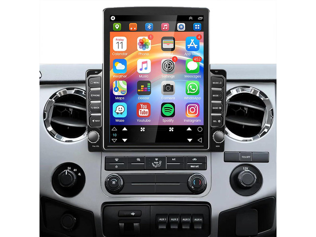 9.7 inch Touchscreen Car Stereo Fit for Ford F250 F350 2006-2014, Android 13 Double Din Car Radio with Carplay & Android Auto in-Dash Navigation BT...