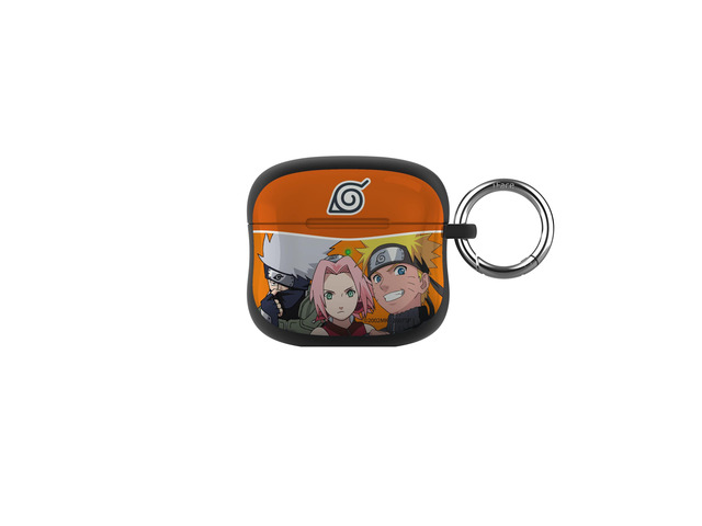 Naruto Shippuden Anime Collection Case [Compatible with AirPods 3rd Gen.] Protective Cover [Carabiner Clip Included] [Wireless Charging Capable] ...
