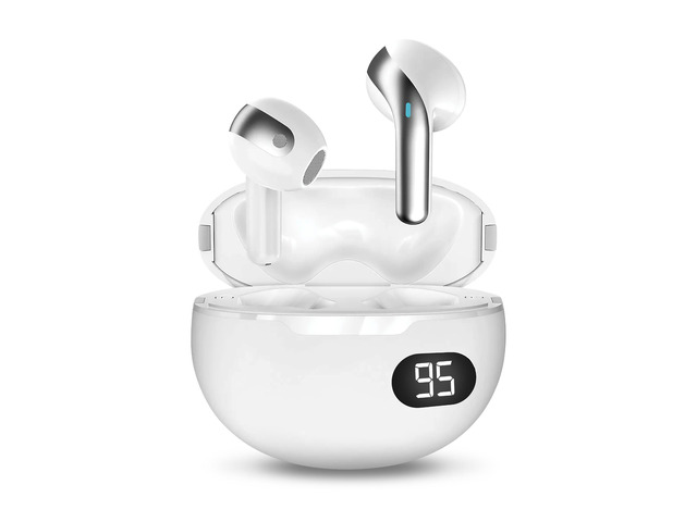 Wireless Earbuds, Bluetooth 5.4 in-Ear Headphones, Smart LED Power Display, Touch Controls, Comfortable Earphones, 12H Battery Life, for...