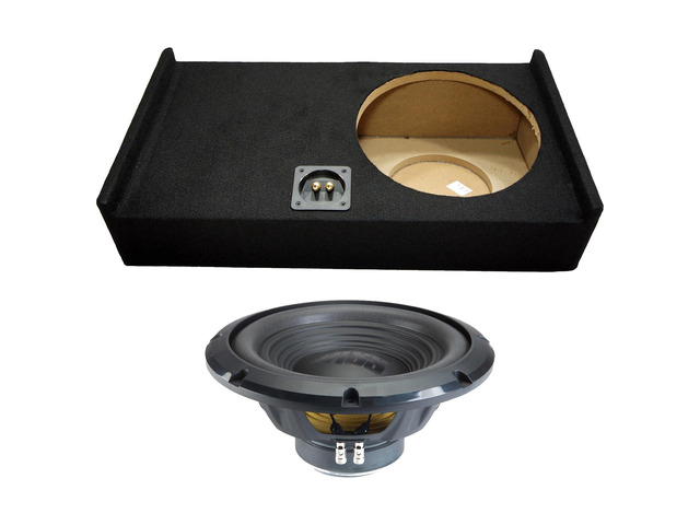 W12S4 12' Subwoofer Sealed Sub Box Fits 2009-2014 F150 SuperCrew Loaded bass enclosure, single 12 inch fit, 250W RMS handling, 4 Ohm impedance,...