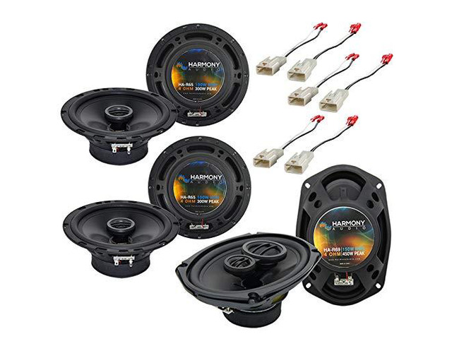 Fits Toyota Yaris 2007-2016 Replacement Speakers with Harness R65 and R69 bundle kit, plug-in factory wiring, clearer fuller sound, quick easy...