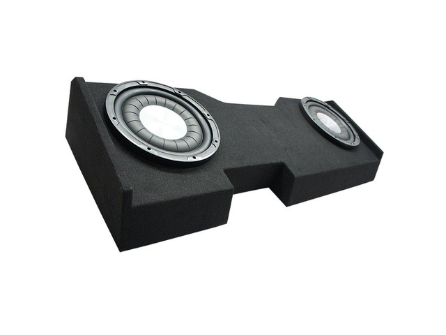 HA-F104 Compatible with Chevy Silverado Crew Cab Truck 2014-2018 Car Stereo Flatline Series 10' Sub 700W Single 4 Ohm Subwoofer and GM2X10-CREW14UP...