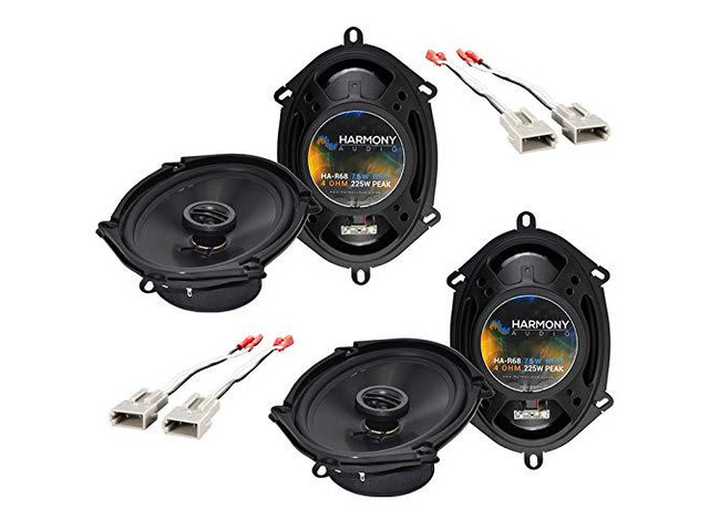 Fits Ford Econoline Full Size Van 1992-1996 (2) R68 Speakers Factory sound upgrade, easy direct replacement install, clear balanced tone,...