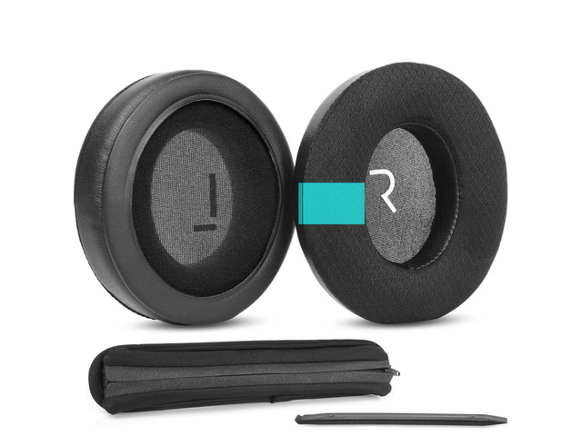 TT-BH085 Replacement Earpads for TaoTronics TT-BH090/BH060/BH055 Cooling Gel Ear Cushions,with Mesh Fabric,Noise Isolation Foam Accessories- Black
