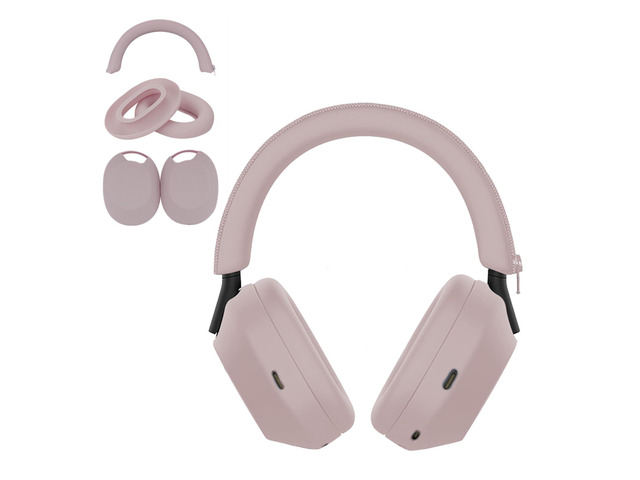 3 Set Cover for Sony WH-1000XM5 Headphones, Embody EarPad Covers/Ear Cup Covers/Headband Cover, Sweat-Proof Soft Silicone Headphones Accessories...