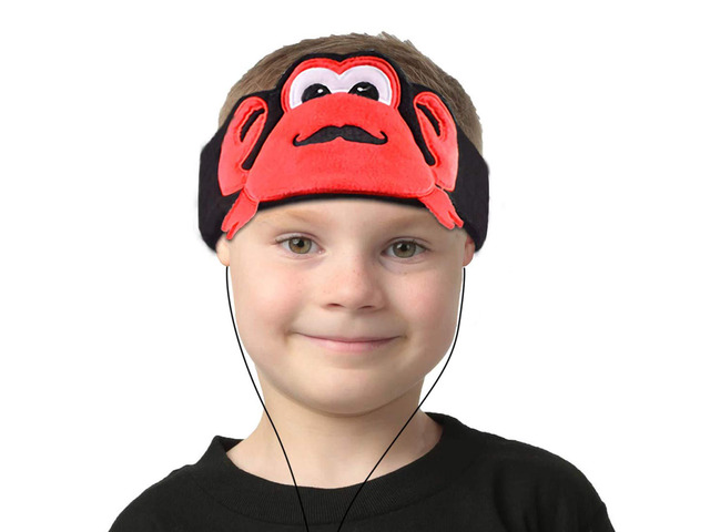 H1 Kids Headphones, 85dB Volume Limiting with Adjustable Speakers Soft Children Fleece Headband Toddler Headphones